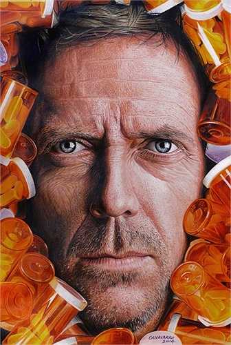Diễn viên Hugh Laurie trong chương trình truyền hình nổi tiếng Dr. House 