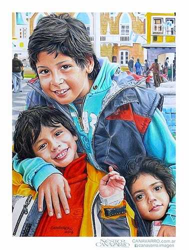 Không chỉ vẽ người tiếng, Mario De Niro thể hiện thành công chân dung những con người xung quanh ông.