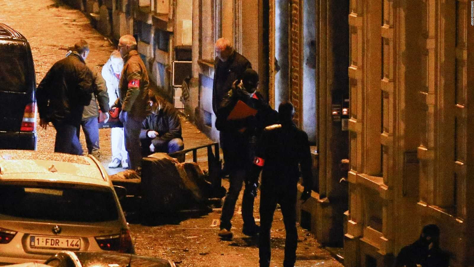 Hiện trường vụ tấn công chống khủng bố ở Bỉ