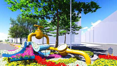 lung linh, đường hoa Tết, Ất Mùi, Sài Gòn, hoa xuân, khoe sắc