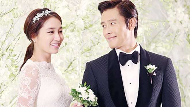 Lee Byung Hun và vợ, nữ diễn viên Lee Min Jung.