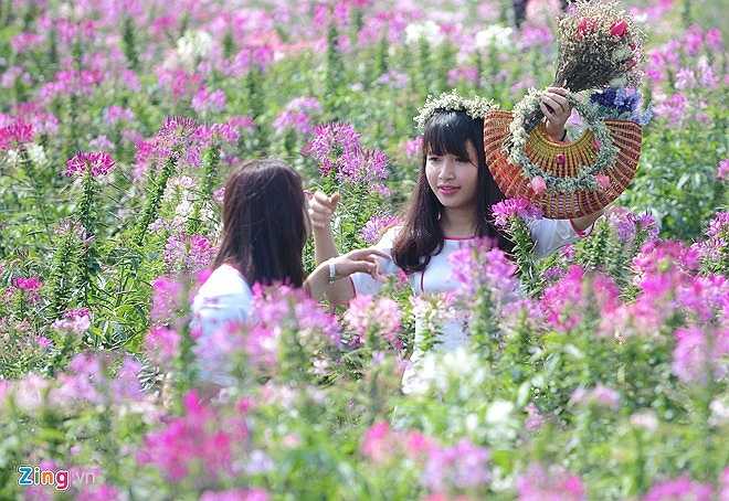 Nhiều bạn gái trẻ chuẩn bị cầu kỳ về trang phục để có được những bức hình đẹp.