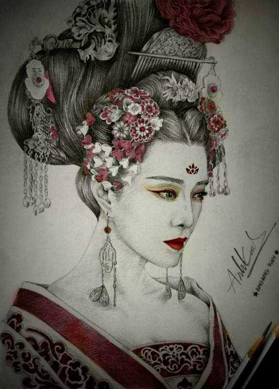 Chàng trai vẽ tạo hình Võ Tắc Thiên phiên bản Phạm Băng Băng