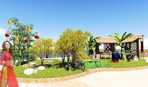 Đà Nẵng, đường hoa, Tết Ất Dậu, sắc xuân, Bạch Đằng, tết nguyên đán