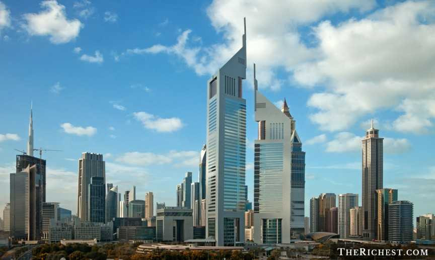 Jumeirah Emirates Towers, Dubai, UAE, cao 309m