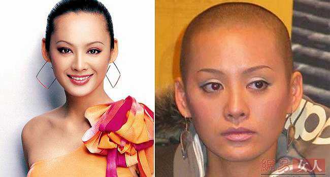 Người đẹp Tạ Vũ Hân dịu dàng với mái tóc đen dài và cả khi đã cạo trọc.