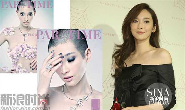 Người đẹp Tạ Vũ Hân dịu dàng với mái tóc đen dài và cả khi đã cạo trọc. (Theo Dân Việt)