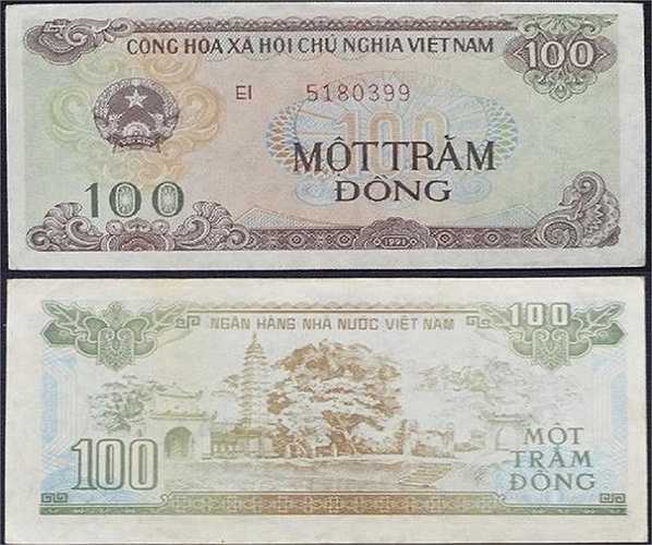 Đồng tiền cotton có mệnh giá nhỏ nhất này được phát hành năm 1991, đến nay hầu như không còn được sử dụng trong giao dịch hàng ngày. Vì thế, tờ 100 đồng còn mới nguyên rất khan hiếm. Điều này giải thích phần nào cho mức giá mua, phí đổi tờ 100 đồng đắt hơn một số tiền giấy mệnh giá thấp khác.