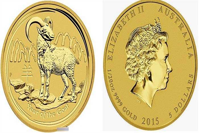 Đồng xu này có in hình dê 1 mặt, mặt còn lại là hình nữ hoàng Elizabeth với dòng chữ 'Year of the Goat' (Năm Mùi). Hiện tại, nhiều cửa hàng đổi tiền tại Hà Nội đã nhận đặt hàng số lượng giới hạn đồng xu độc đáo này.