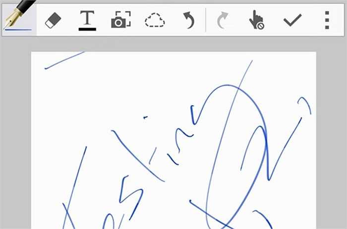 Nét bút chất lượng của S pen.