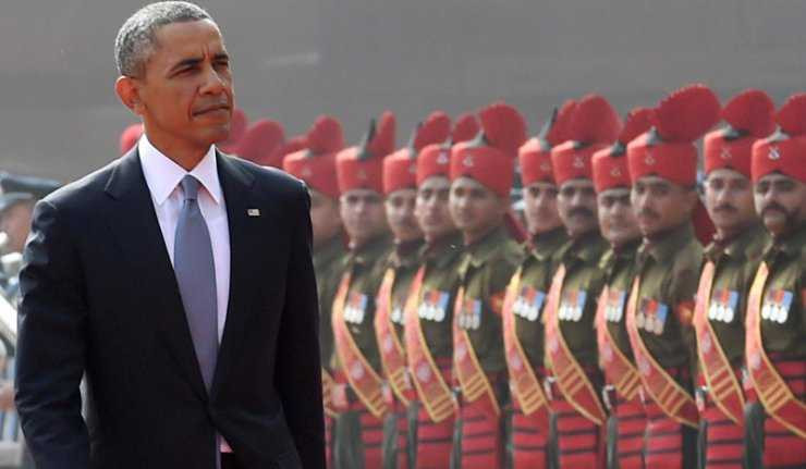 Ông Obama duyệt đội danh dự Ấn Độ