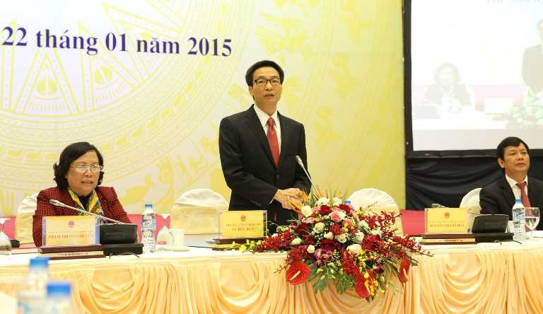 Phó Thủ tướng Vũ Đức Đam đã chỉ ra nhiều hạn chế trong lĩnh vực đào tạo nghề hiện nay (Ảnh: Phạm Thịnh)