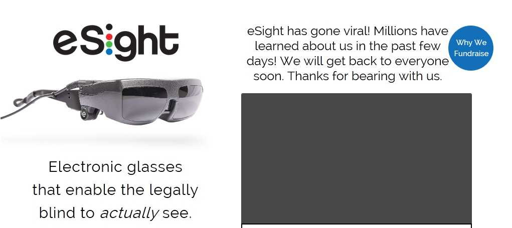 Kính eSight - hy vọng mới cho người khiếm thị