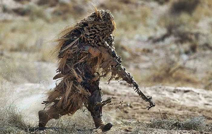 Binh lính Ấn Độ ở vùng hoang mạc