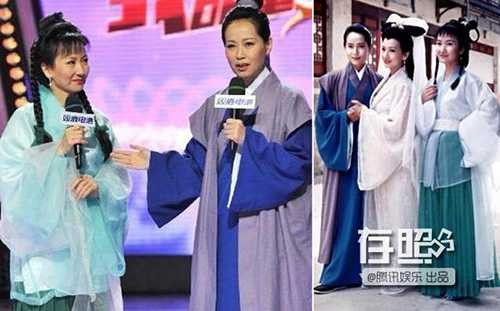 Nàng Hứa Tiên và Tiểu Thiến hội ngộ sau hơn 20 năm (trái).