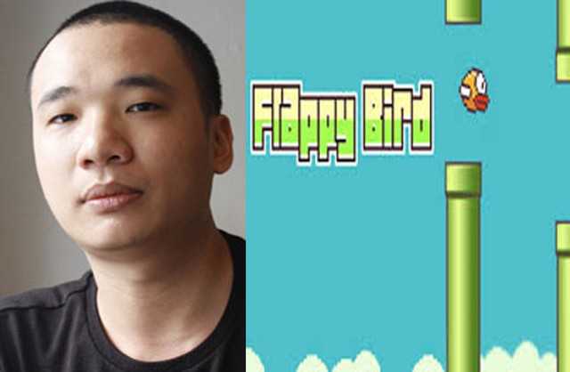 Nguyễn Hà Đông và game Flappy Bird. Ảnh: Internet.