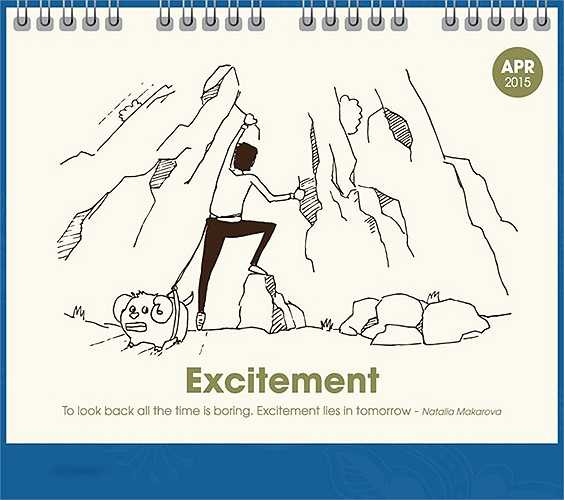 Từ tháng 4 đến tháng 6 tháng cần động lực cho công việc nên chủ đề sẽ là hứng khởi, làm việc chăm chỉ, khám phá (excitement, hard - working, discovery).