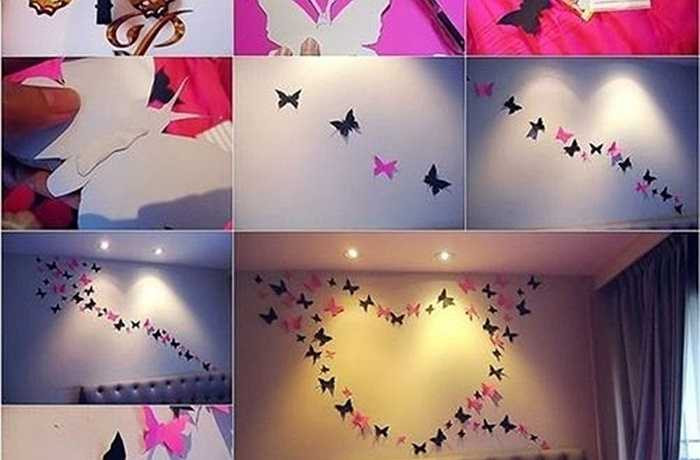 Thay bộ trải giường mới: Việc thay bộ ga trải giường ngày Valentine là một ý tưởng tuyệt vời để tạo ấn tượng với nửa kia của bạn trong dịp lễ tình nhân 14/2. Ngoài ra, bạn cũng có thể dùng các họa tiết nhỏ như cánh bướm để trang trí tường phòng ngủ lãng mạn hơn