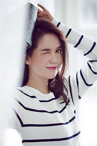 Vẻ ngọt ngào của Ngọc Trinh.