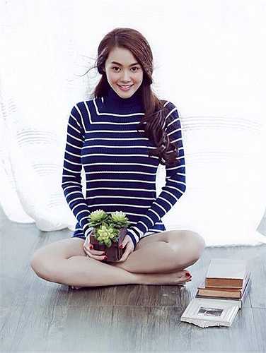 Nét ngây thơ của Linh Chi.