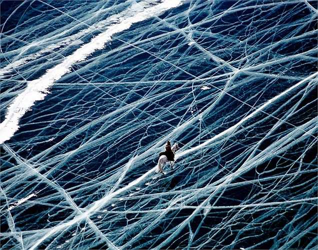Băng đá tại vùng Siberia, Nga