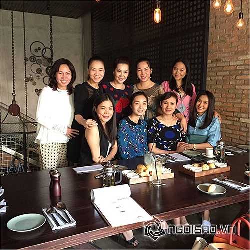 Trong hình ảnh còn có sự xuất hiện của những gương mặt quen thuộc như ca sĩ Thu Minh, Mỹ Lệ...