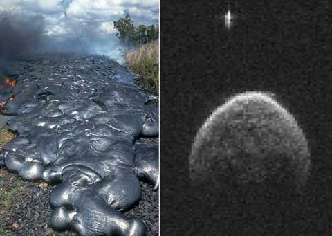 Thiên thạch sượt qua Trái đất cấu tạo giống đá ở Hawaii