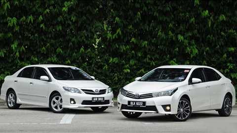 Toyota Corolla Altis 2013 và 2014 có kiểu dáng không quá khác biệt, trong khi giá phiên bản cũ thì thấp hơn hẳn.