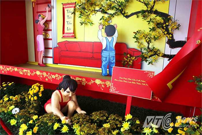 Tết cũng là dịp trang hoàng lại nhà cửa để 'tống cựu nghinh tân'. (Ảnh: Quang Minh)