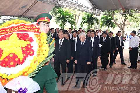 Nguyễn Bá Thanh, Nguyễn Phú Trọng, Nguyễn Xuân Phúc, lễ viếng, tiễn biệt