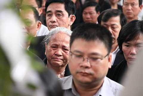 NGuyễn Bá Thanh, tang lễ, Lễ truy điệu, ngàn người, bật khóc, khóc thương