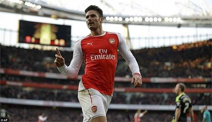 Vắng mặt từ đầu mùa vì bị gãy xương, Giroud chỉ mới vừa trở lại cách đây hơn 1 tháng. Tiền đạo người Pháp tỏ ra cực kỳ háo hức trong lần trở lại Champions League