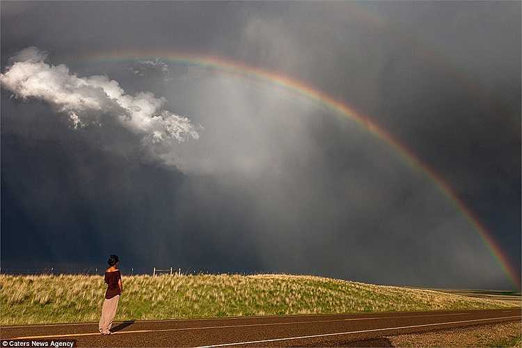 Đôi khi cầu vồng cũng xuất hiện trước cơn bão