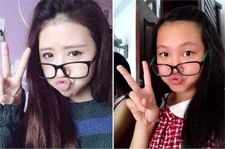 Nhìn thế này ai cũng tưởng cô nàng bên phải có họ hàng với bạn gái của Bê Trần các ấy nhỉ?