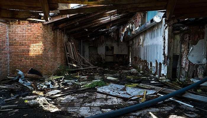 Vùng phía Đông của thành phố hoàn toàn không có người ở lại sau cơn bão