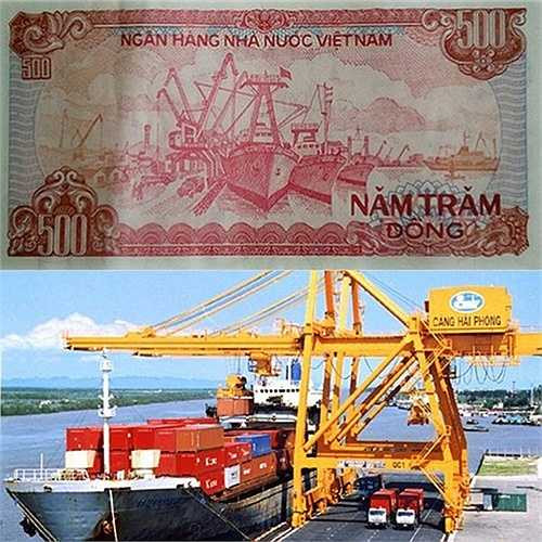 Những chi tiết in trên tiền Việt Nam hầu hết đều mang những ý nghĩa riêng. Hình ảnh trên tờ 500 đồng là Cảng Hải Phòng nằm tại hai quận Hồng Bàng và Ngô Quyền, thành phố Hải Phòng.