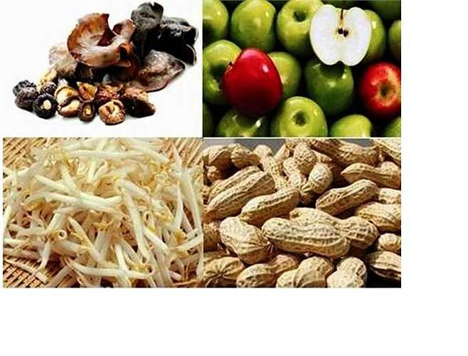 Nên ăn thực phẩm có nhiều tác dụng giảm mỡ trong máu như: Gừng, chế phẩm đậu sữa, giá đỗ, nấm hương, mộc nhĩ, hành tây, ba ba, trà, dầu ngô.