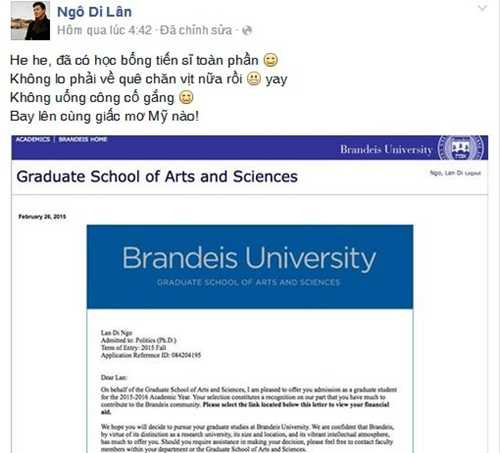 Chàng du học sinh điển trai nhận học bổng Tiến sĩ toàn phần Mỹ