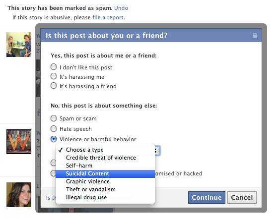 Facebook sắp có công cụ chống tự tử
