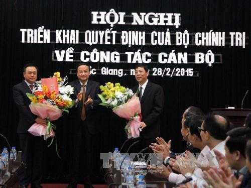 Quyết định của Bộ Chính trị về nhân sự tỉnh Bắc Giang