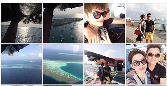 Nữ ca sỹ hạnh phúc chia sẻ hình ảnh về chuyến du lịch trên trang cá nhân 