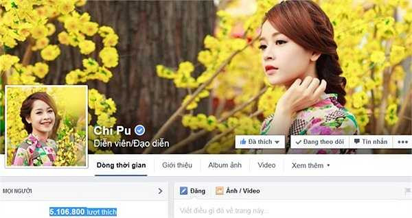 Chi Pu được biết đến trước tiên là một hot girl với những bộ ảnh thời trang dễ thương, nhưng từ khi người đẹp quyết định Nam tiến và chinh phục ước mơ ca hát, đóng phim thì lượng fan của cô tăng lên chóng mặt. 