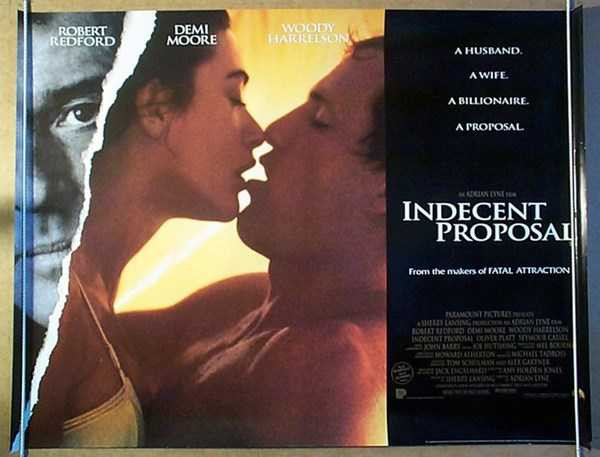 Woody Harrelson và Demi Moore trong 'Indecent Proposal'.