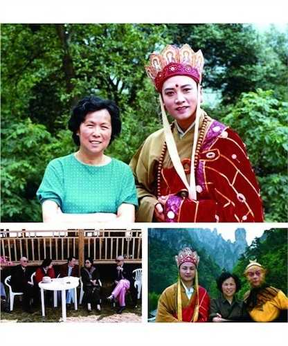 Ảnh từ sách hồi ký mới nhất của Dương Khiết. Hai người mặc áo đen kính râm ảnh nhỏ là Từ Thiếu Hoa và Diêm Hoài Lễ. 