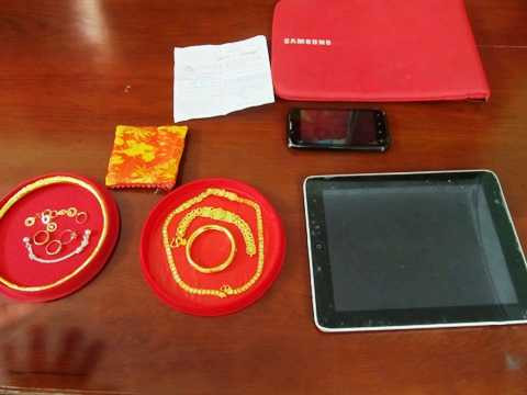 Tên trộm 'ôm' nhiều lượng vàng sa lưới