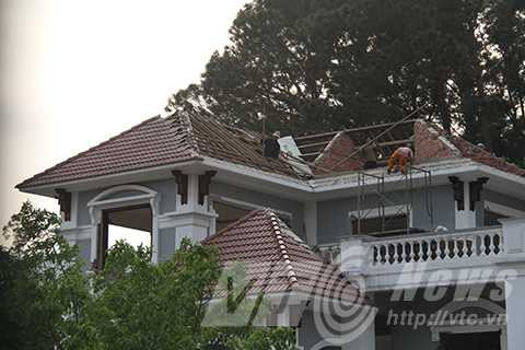 biệt phủ, tướng công an, Đà Nẵng, xây trái phép, tháo dỡ, đập phá