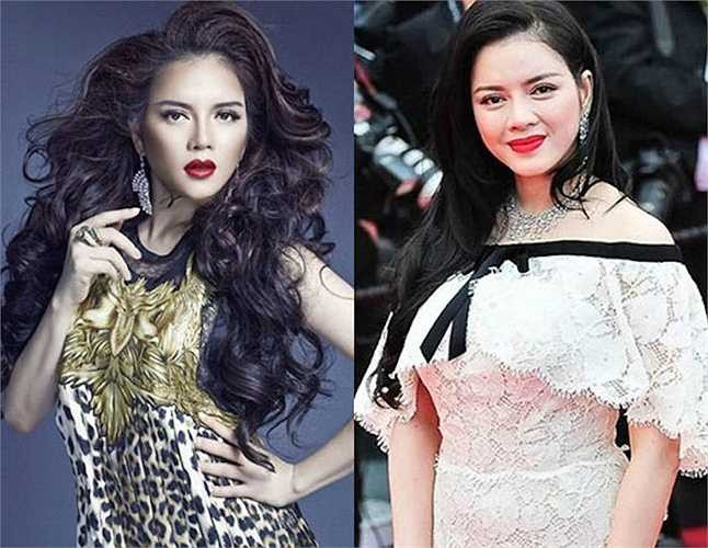 Lý Nhã Kỳ trước và sau photoshop.