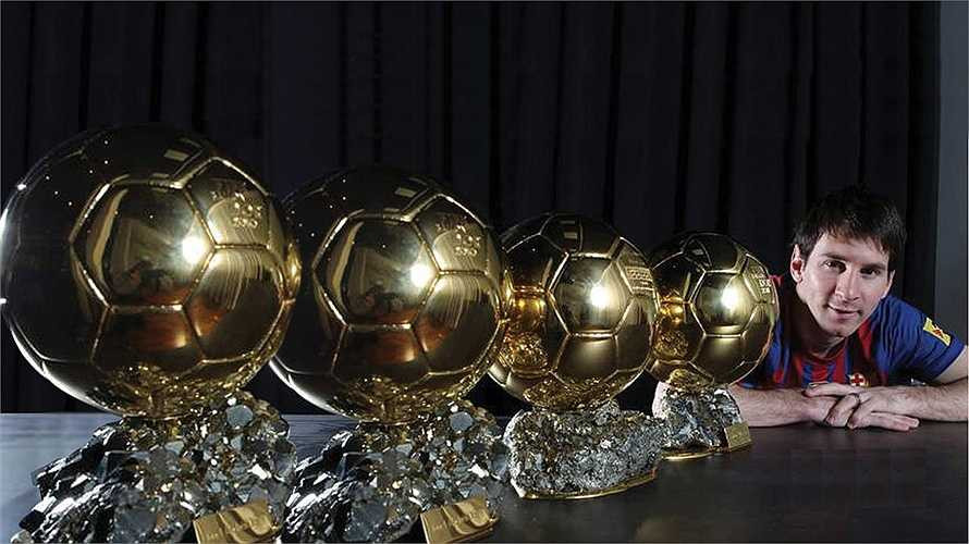Điều gần như là thuyết phục nhất, Messi đang hơn Ronaldo ở số lần giành Quả bóng Vàng. 