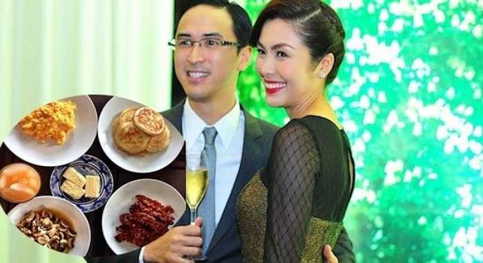 Cặp đôi rất hạnh phúc sau gần 3 năm chung sống. Nữ diễn viên thường xuyên nấu ăn cho chồng. 