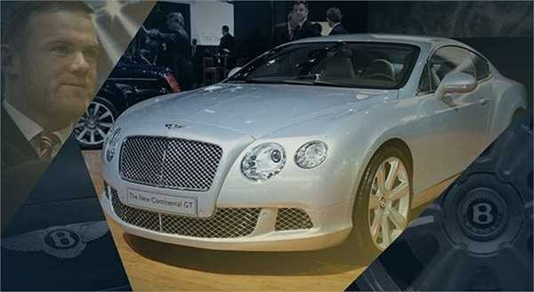 Rooney là dân chơi xe hàng đầu nước Anh. Chiếc Bentley Continental - trị giá 210.000 euro được anh mua gần đây